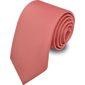 63'' XL Tie Mens Extra Long Solid Woven Necktie for Men Big and Tall + Gift Box