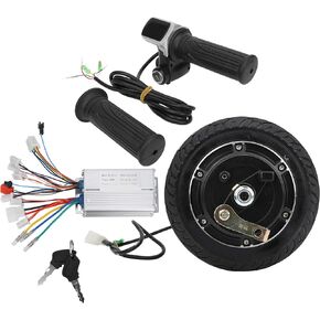 Electric Scooter Hub Motor Kit, 48V 350W Wheel E-Bike Motor Conversion Hub Kit Electric Bike Wheel Brushless Hub Motor Accessory for 8in Electric Scooter