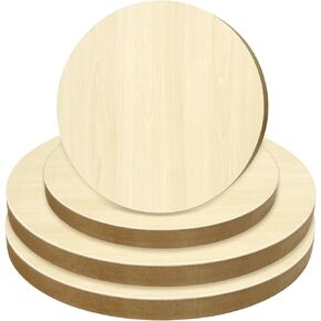 4 عبوات من لوحات قماشية خشبية غير مكتملة مقاس 30.48 سم و20.32 سم، مجموعة لوحات خشبية مستديرة للحرف اليدوية، وقماش الرسم، والمشروعات الفنية التي تصنعها بنفسك، والصب، واستخدام الفنون مع الزيوت والأكريليك in Kuwait