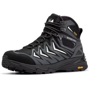 Men's Waterproof Hiking Boots, 6 Inch Slip Resistant Light Weight Outdoor Boots