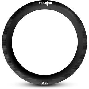 Yes4All Power Ring 10lbs, Weight Ring, Weighted Circle, Kettlebell for Yoga Exercise, Aerobics, Home Fitness, Core Training