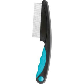 TRIXIE Pet Grooming Flea Comb for Cats, Dogs, and Small Animals, 6" (15cm)