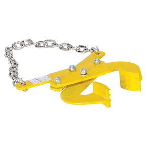 Vestil PAL-21 Steel Double Scissor Pallet Puller, 5000 lbs Capacity, 3" Opening x 2-3/4" Height Jaw, Yellow