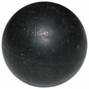 100 Count Rubber Ball Training Paintball - Black (Black)