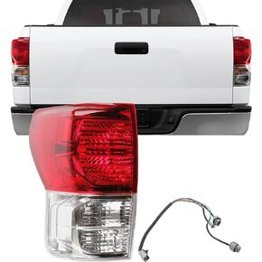 Dasbecan Left Rear Tail Lights Brake Lamps Assembly Compatible with 2010 2011 2012 2013 Toyota Tundra Replaces# 815500C090 TO2800165 815600C070 TO2800183 815600C090
