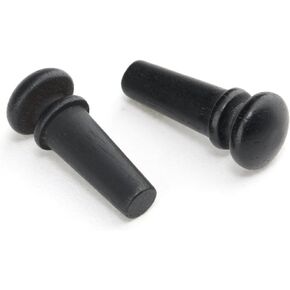 Musiclily Slotted Acoustic Guitar Ebony End Pins Endpin for Taylor Martin Guitar Parts, Black (Pack of 4)