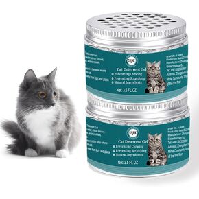 خرز جل رادع للقطط برائحة الحمضيات في الأماكن المغلقة، قطعتان من رادع القطط في الأماكن المغلقة للقطط والقطط، مساعد تدريب رادع للخدش للأثاث والأرائك والسجاد والستائر والنباتات، مناسب لجميع القطط in Kuwait