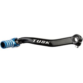 TUSK Folding Shift Lever Black/Blue Tip - for Yamaha TW200 1990-2022