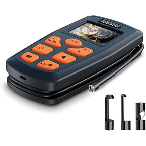 كاميرا NIDAGE Borescope 1080P HD المنظار مع ضوء IP67 مقاوم للماء كاميرا فحص محمولة مع كابل مخفي ملفوف شبه صلب بطول 5 أقدام أدوات كاميرا ثعبان قابلة للتكبير للرجال (2.4 بوصة) in Kuwait