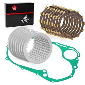 MOTO1988 Clutch Friction Plates Kit & Gasket For YAMAHA V STAR 1100 XVS1100 1999-2009 5P9-W001G-00-00