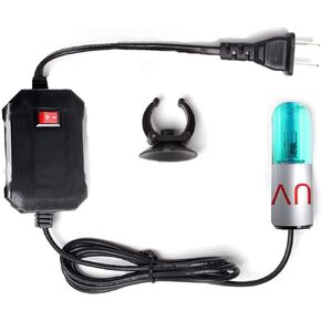 3W Aquarium Clean Light Fish Tank Algae Clean Light Green Water Clean Fish Tank Water Clean Lamp for Sump Pond Filter Tank