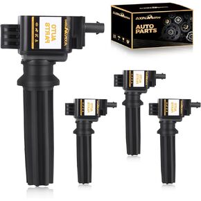 4PCS UF670 Ignition Coils Pack Replacement for Ford Edge Escape Explorer Focus Turbo Fusion Mustang Lincoln MKZ