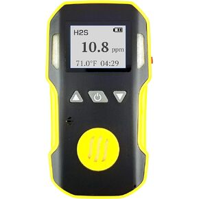 H2S Monitor by Forensics | USA NIST Calibration & Certificate | Dust & Explosion Proof | USB Recharge | Sound, Light and Vibration Alarms | 0-100ppm H2S |