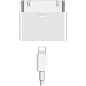 30-Pin to Lightning Adapter, Apple MFi Certified 30-Pin Male to 8-Pin Female Adapter Charging Sync Converter for 30 Pin Docking Stations and More Compatible with iPhone 4/4s/iPad/iPod Touch (No Audio)