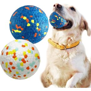 Petcare 2 Pack Dog Balls, Upgraded Indestructible Dog Toys for Aggressive Chewers Large Breed, Tennis Balls for Dogs, Tough Strong Dog Ball Toy, Durable Medium Large Big Dog Toys Bouncy Pet Chew Ball