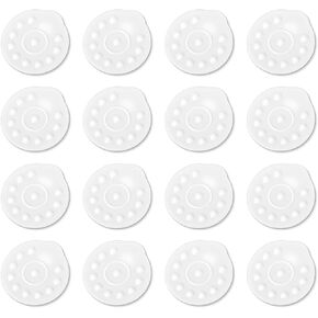 16pcs Silicone Membrane Replacement for Medela, BPA Free Breast Pump Parts Spare Accessories for Manual and Electric Breast Pump (White)