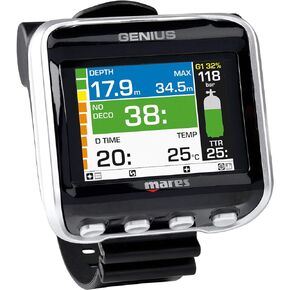 Mares Genius Air Integrated Computer with LED Transmitter