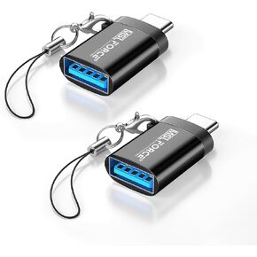 Japanese Brand, USB C to USB Adapter 2 Pack, USB Type-C to USB 3 OTG Cable, USB to USB C Adapter Cable Converter for MacBook Pro/Air, iPhone 15,15 Pro,Pro Max, Galaxy S20 and More