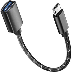 USB C to USB 3.2 Gen2 OTG Female Adapter Cable Converter for Phones/Laptops/Tablets, 10Gbps High-Speed, Support Connect USB Flash Drive, Card Reader, Keyboard, Mouse, Camera, Headphones
