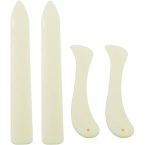 4 Pcs Bone Folder Bone Paper Creaser Scoring Board Bookbinding Scrapbooking Tool for DIY Handmade Paper Crafts
