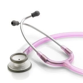 ADC Adscope Lite Model 619 Ultra Lightweight Clinician Stethoscope with Tunable AFD Technology, Lifetime Warranty, Rose Gold with Black Tubing