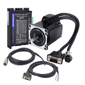 STEPPERONLINE محرك متدرج بحلقة مغلقة 1 محور CNC KIT 1.2 Nm/170oz.in Nema 23 Motor & 0-8.0A 24-48VDC مصد حلقي مغلق سائق CL57T V4.1