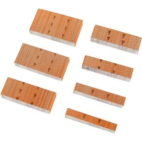 HAMWOO 14000 pcs 23 Gauge Pin Nails, Headless Pinner Nails, 7 Sizes Assorted 3/8 Inch to 1-3/8 Inch for Molding Cabinetry Building,photo frame,handicrafts Assembly (Red)