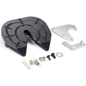 RC-Hub Car Metal Decoupling Disc Plate Coupler Grinding Discs for 114 Tamiya Drag Head Tractor Truck, Black