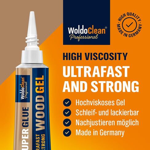 Super Glue Gel for bonding Wood, Oak, Board, Table, Chair, Furniture - Water-Resistance, withstands Exposure to Water, Sun, and Extreme temperatures in Kuwait