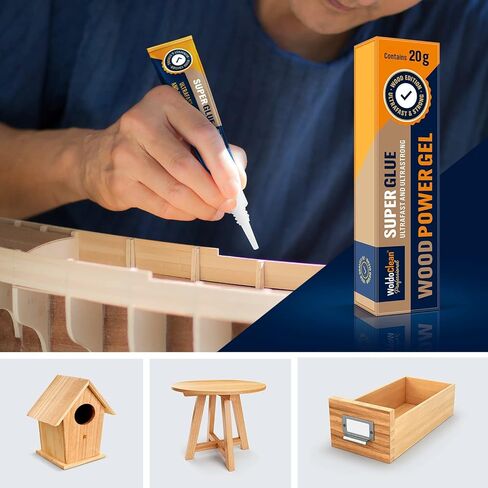 Super Glue Gel for bonding Wood, Oak, Board, Table, Chair, Furniture - Water-Resistance, withstands Exposure to Water, Sun, and Extreme temperatures in Kuwait