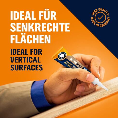 Super Glue Gel for bonding Wood, Oak, Board, Table, Chair, Furniture - Water-Resistance, withstands Exposure to Water, Sun, and Extreme temperatures in Kuwait