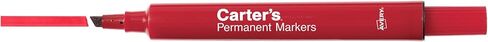 أقلام تحديد دائمة من AVERY Carter، مقاس كبير على شكل مكتب، طرف إزميل، مقاوم للماء والتآكل، 12 قلم تحديد أحمر (27177) in Saudi Arabia