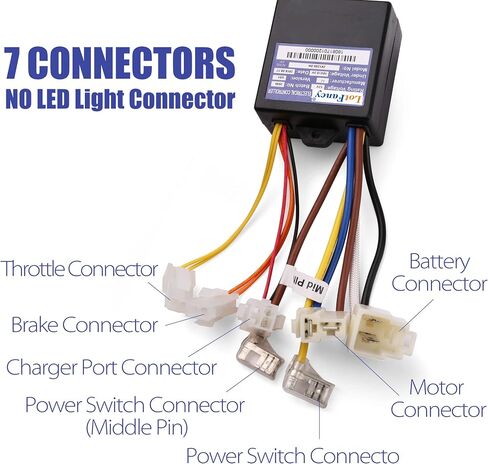 وحدة تحكم LotFancy 12 فولت مع 7 موصلات لماكينة الحلاقة Power Core 90(V1+)، E90(V1 - V2+)، E95(V1+)، رقم الموديل: ZK1200-DH in Saudi Arabia
