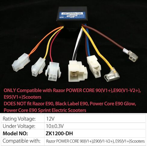 وحدة تحكم LotFancy 12 فولت مع 7 موصلات لماكينة الحلاقة Power Core 90(V1+)، E90(V1 - V2+)، E95(V1+)، رقم الموديل: ZK1200-DH in Saudi Arabia