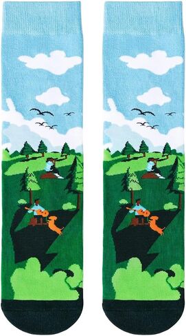 Funny Socks Mens Fun Crazy Novelty Socks Gift for Men Dad Son in Saudi Arabia
