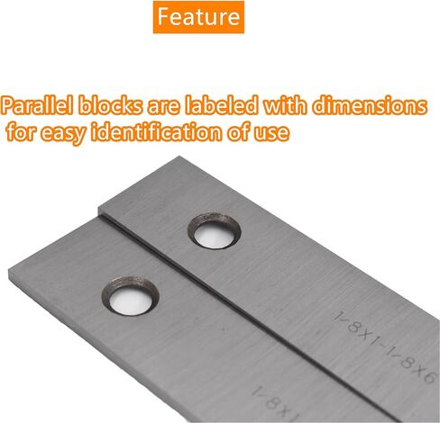 1/8 x 6 Steel Parallel Set for Milling Jobs and Other Projects Parallel Blocks Machinist 10 Pairs in Saudi Arabia