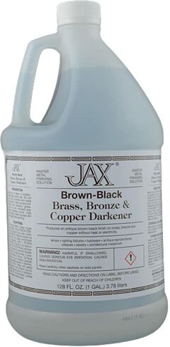 JAX Brown/Black Darkener - Metal Finishing Solution - Antique Finish Without Heat or Electricity - Pint in Saudi Arabia