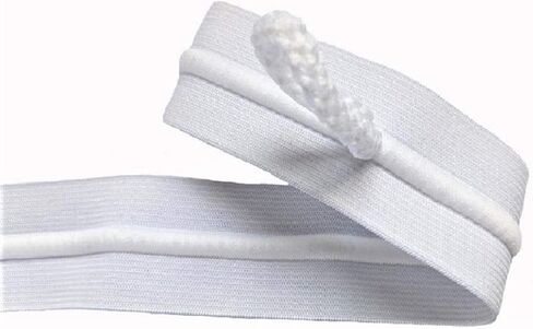 1.5" inch Draw Cord Elastic 50 Yard White Drawstring Elastic Made in USA (50 Yard) in Saudi Arabia