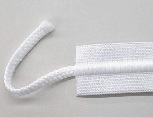 1.5" inch Draw Cord Elastic 50 Yard White Drawstring Elastic Made in USA (50 Yard) in Saudi Arabia