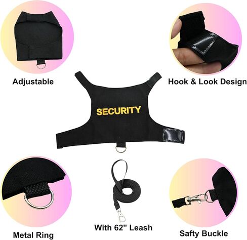 Lizards Clothes with Leash Set for Bearded Dragon Geckos Reptiles Apparel Lizard Reptiles Harness Hand-Made for Bearded Dragon Lizards Geckos (Security+Explorer) in Saudi Arabia