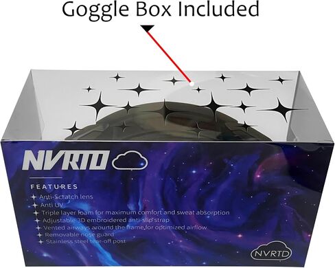 نظارات السباق - لـ MX، وMTB، وATV - تصميم Galaxy Nebula - مضادة للضباب، ومضادة للخدش، ومضادة للأشعة فوق البنفسجية in Kuwait