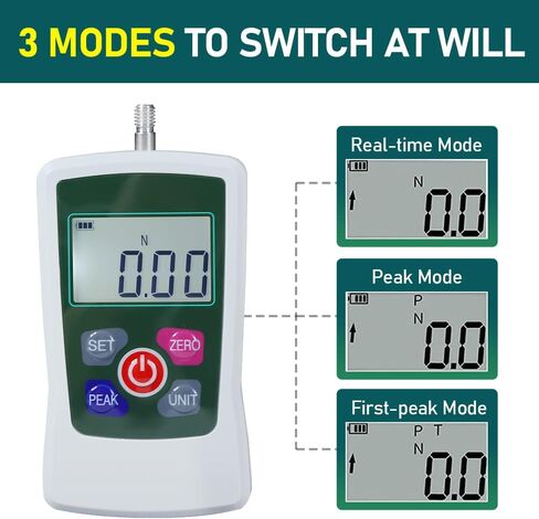 مقياس القوة الرقمي، مقياس القوة المحمول، مقياس القوة المحمول مع وحدات N/LB/Kg/Oz، شاشة LCD بإضاءة خلفية تلقائية، لاختبارات تدمير قوة قابس الحمل والضغط في المختبر (50N) in Kuwait