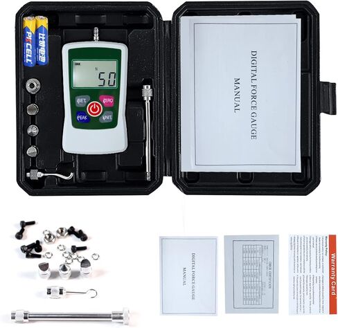 مقياس القوة الرقمي، مقياس القوة المحمول، مقياس القوة المحمول مع وحدات N/LB/Kg/Oz، شاشة LCD بإضاءة خلفية تلقائية، لاختبارات تدمير قوة قابس الحمل والضغط في المختبر (50N) in Kuwait