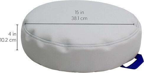 FDP SoftScape 15 inch Round Bean Floor Cushions with Handles; Flexible Seating for Home, Daycare, Preschool, Classroom, Yoga and Meditation, 4 inch Height (4-Piece) - Contemporary in Saudi Arabia