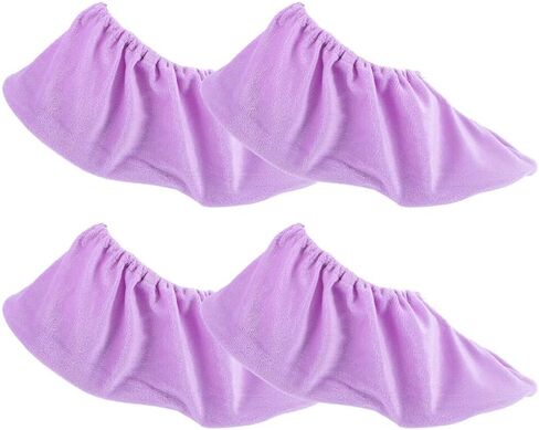 GANAZONO Bowling Shoe Cover 2 Pairs Fuzzy Non Slip Bowling Shoes Protector Bowling Shoe Protector Covers for Woman Adults Accessories Purple in Saudi Arabia