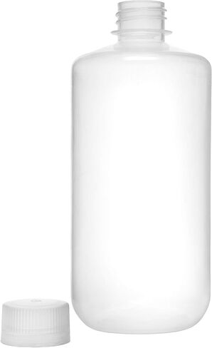 EISCO Reagent Bottle, 500ml - Narrow Mouth with Screw Cap - Polypropylene - Translucent in Kuwait