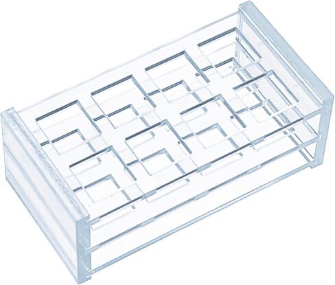 MUHWA Acrylic Cuvette Holder for 10mm Optical Path Cuvette, 8-Places, Pack of One in Saudi Arabia