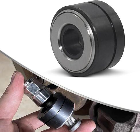 1 قطعة مثبت مسمار عجلة السيارة، 0.8 بوصة × 1.6 بوصة، محمل دوار، تصميم مقاوم للتلف، مثبت لولبي محور العجلة، ملحق استبدال الإطارات العالمي، يناسب السيارات والشاحنات الخفيفة (أسود) in Saudi Arabia