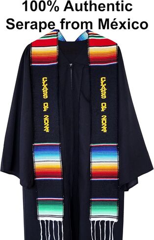 التخرج المكسيكي الأصيل سرق فئة 2024، سرق الإسباني التخرج Serape Sash Scarf Vert in Saudi Arabia