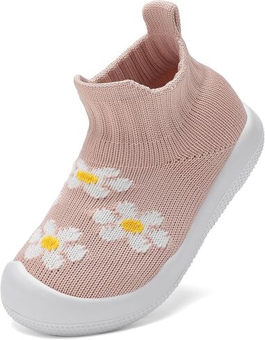 Baby Sock Shoes Toddler Walking Shoes Baby Boys Girls Breathable Soft Slip On Slippers Infant Non-Slip Sneakers in Saudi Arabia